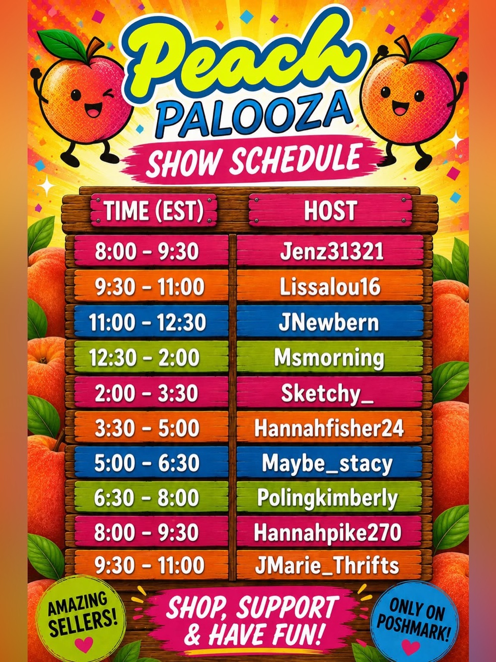 Peach Palooza August 2, 2026 🍑